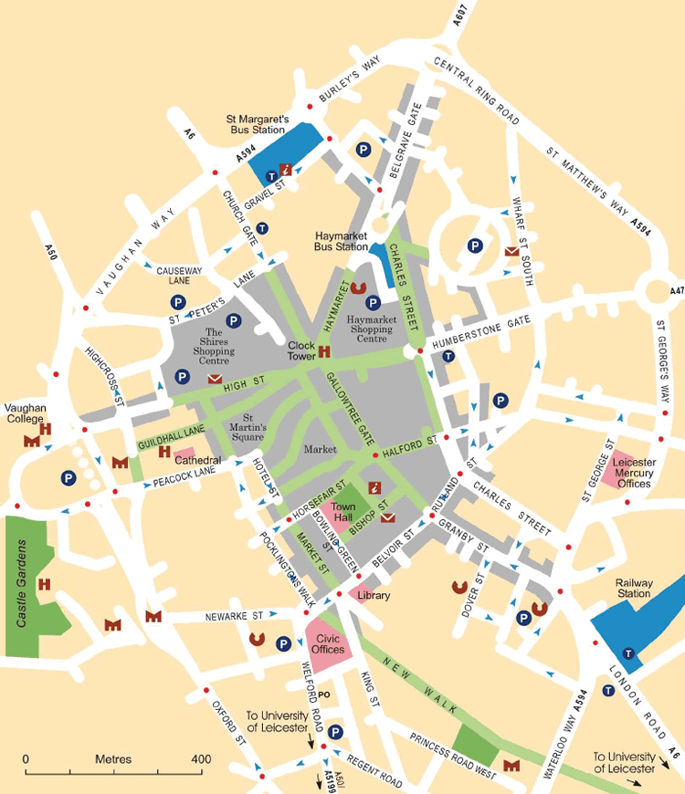 莱斯特大学的位置