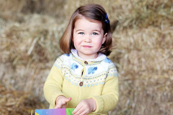 夏洛特公主两岁了！王室发布最新萌照（图）