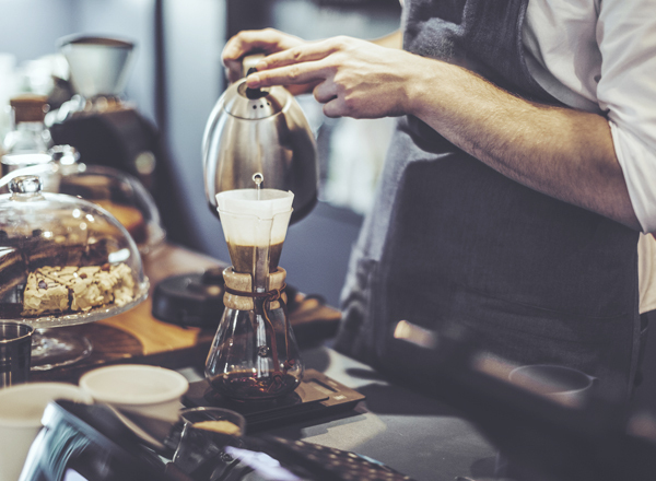 Making a coffee