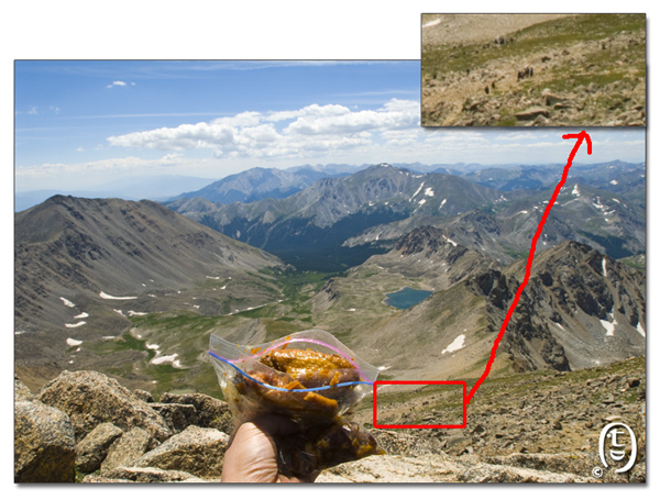 这次是真的吃撑了 ， 一天爬两座14ers_图8