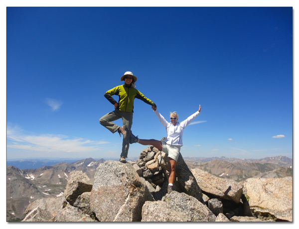 这次是真的吃撑了 ， 一天爬两座14ers_图1