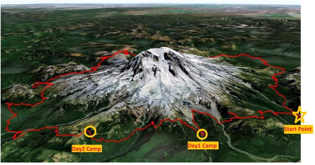 【虔诚信徒转山】行程第二天，湖边煮面_图2